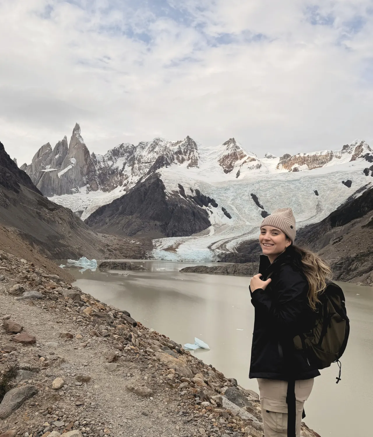 Traveler enjoying a private hiking experience in El Chaltén during a bespoke 14-day Argentina luxury itinerary.